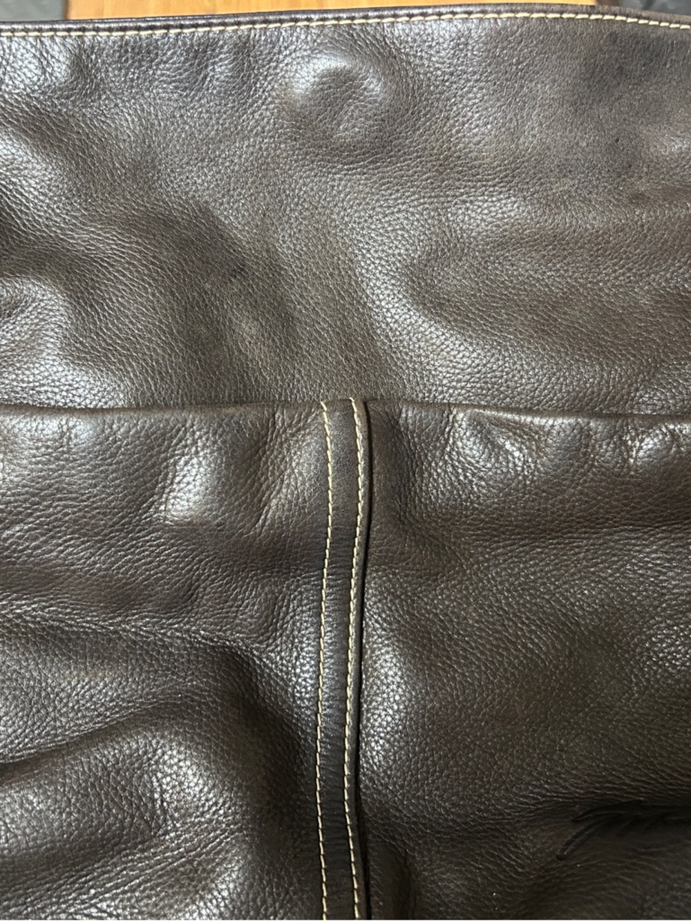 Women's Dark Brown Leather Shoulder Bag - Classic Everyday Style
